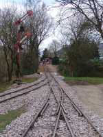 Die angehobenen Weichen im Bahnhof Baumschulsee [Thomas Bauer/2008]