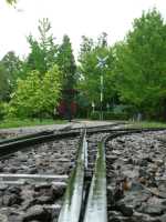 Nasse Schienen im Bahnhof Baumschulsee [Peter Gysel/2008]